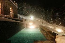 Bormio a hotel Bagni Nuovi s bazénem