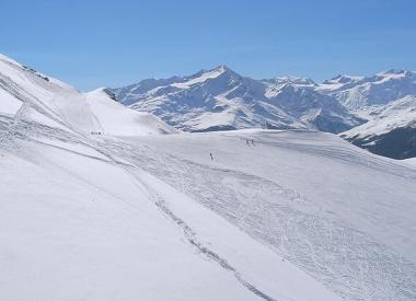 Italské středisko Bormio a jedna ze sjezdovek