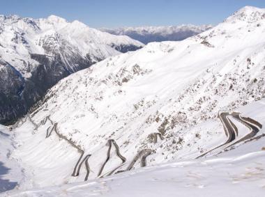 Italský průsmyk Passo dello Stelvio
