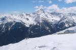 Italské středisko Bormio a zimní krajina